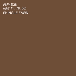 #6F4E38 - Shingle Fawn Color Image